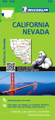 Michelin USA California, Nevada Map 174 - Michelin