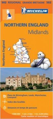 Michelin Map Great Britain: England North & Midlands - Michelin