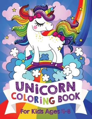 Unicorn Coloring Book For Kids Ages 4-8 (US Edition) - Silly Bear