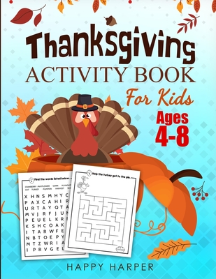 Thanksgiving Activity Book For Kids - Harper Hall