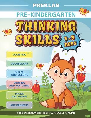 Thinking Skills Pre-K Toddler Workbook 1-3 Years Prek Age 1 2 3 - Prek Lab