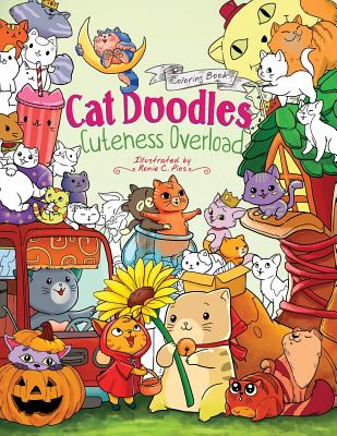 Cat Doodles Cuteness Overload Coloring Book for Adults and Kids: A Cute and Fun Animal Coloring Book for All Ages - Storytroll