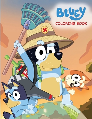 Bluey Coloring Book: Big Simple Coloring Pages For Kids - Dollhouse Publications