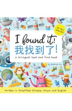 I found it! a bilingual look and find book written in Simplified Chinese, Pinyin and English - Katrina Liu