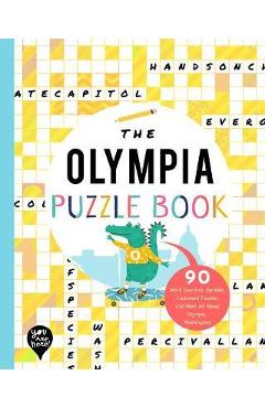 Coperta cărții 'The Olympia Puzzle Book: 90 Word Searches, Jumbles, Crossword Puzzles, and More All about Olympia, Washington! - Bushel'