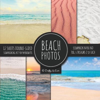 Beach Photos Scrapbook Paper Pad 8x8 Scrapbooking Kit for Papercrafts, Cardmaking, DIY Crafts, Summer Aesthetic Design, Multicolor - Crafty As Ever