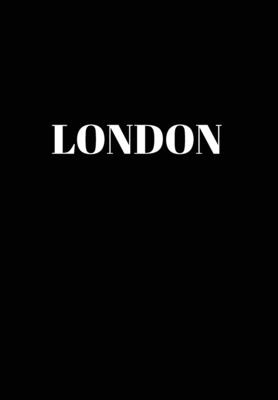 London: Hardcover Black Decorative Book for Decorating Shelves, Coffee Tables, Home Decor, Stylish World Fashion Cities Design - Murre Book Decor