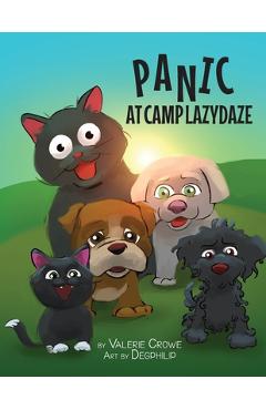 Coperta cărții 'Panic at Camp LazyDaze - Valerie Crowe'