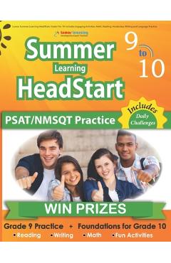 Poza produsului Lumos Summer Learning HeadStart, Grade 9 to 10: Includes Engaging Activities, Math, Reading, Vocabulary, Writing and Language Practice: Standards-alig - Lumos Learning