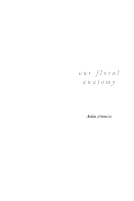 our floral anatomy - Ashlin Artemesia