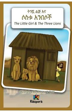 Poza produsului T'nishwa Lij'na Sostu An'Besoch - The Little Girl and The Three Lions - Amharic Children's Book - Kiazpora