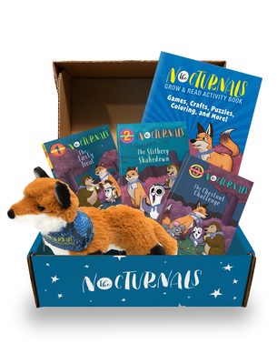 The Nocturnals Grow & Read Activity Box: Early Readers, Plush Toy, and Activity Book - Level 1-3 - Tracey Hecht