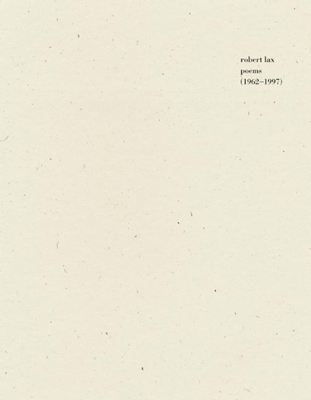 Poems (1962-1997) - Robert Lax
