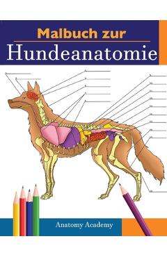 Poza produsului Malbuch zur Hundeanatomie: Unglaublich Detailliertes Arbeitsbuch �ber Hundeanatomie in Farbe zum Selbsttest - Perfektes Geschenk f�r Tiermedizins - Anatomy Academy