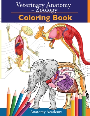 Veterinary & Zoology Coloring Book: 2-in-1 Compilation - Incredibly Detailed Self-Test Animal Anatomy Color workbook - Perfect Gift for Vet Students a - Anatomy Academy