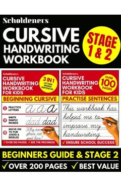 Cursive Handwriting Workbook: 2-in-1 Book Set For Kids (Cursive for Beginners / Cursive Writing Practice Book) - Scholdeners