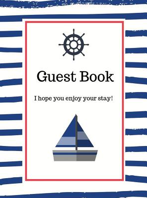 Nautical Guest Book Hardcover - Lulu And Bell