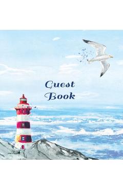 GUEST BOOK FOR VACATION HOME, Visitors Book, Beach House Guest Book, Seaside Retreat Guest Book, Visitor Comments Book.: HARDCOVER: Suitable for Beach - Angelis Publications