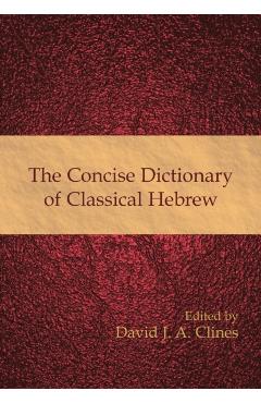 The Concise Dictionary of Classical Hebrew - David J. A. Clines