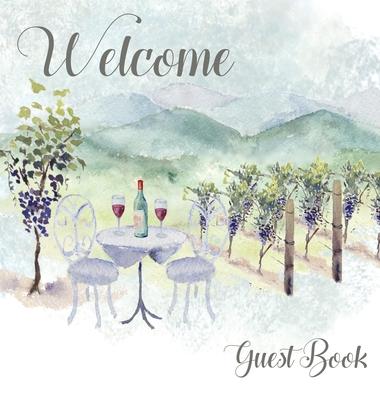 Vineyard themed Guest Book, vacation home, comments book, holiday home, visitor book to sign - Lulu And Bell