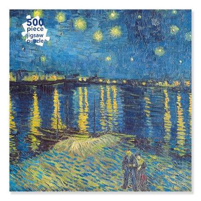 Adult Jigsaw Puzzle Van Gogh: Starry Night Over the Rhone (500 Pieces): 500-Piece Jigsaw Puzzles - Flame Tree Studio