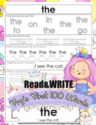 Read and Write Fry's First 100 Words: With 100 Sight Word Mini Books Write and Learn High Frequency Word Practice Pages That are Key to Reading Succes - Jenis Jean