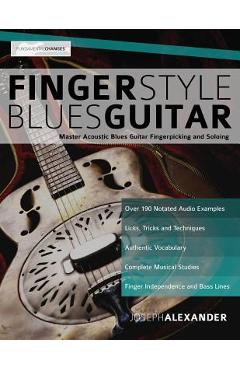 Coperta cărții 'Fingerstyle Blues Guitar - Joseph Alexander'