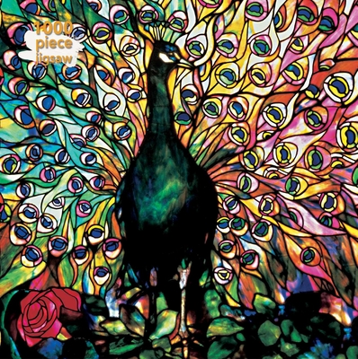 Adult Jigsaw Puzzle Louis Comfort Tiffany: Displaying Peacock: 1000-Piece Jigsaw Puzzles - Flame Tree Studio