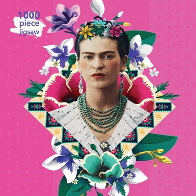 Adult Jigsaw Puzzle Frida Kahlo Pink: 1000-Piece Jigsaw Puzzles - Flame Tree Studio