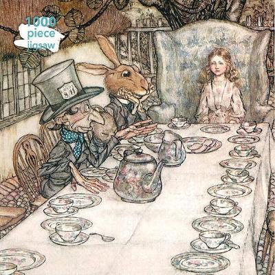 Adult Jigsaw Puzzle Arthur Rackham: Alice in Wonderland Tea Party: 1000-Piece Jigsaw Puzzles - Flame Tree Studio