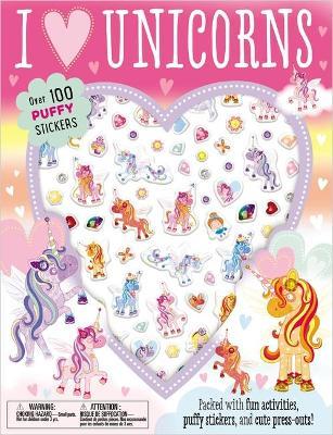 Puffy Stickers I Love Unicorns - Make Believe Ideas Ltd