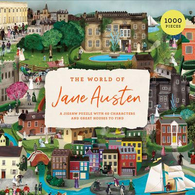 The the World of Jane Austen 1000 Piece Puzzle: A Jigsaw Puzzle with 60 Characters and Great Houses to Find - John Mullan