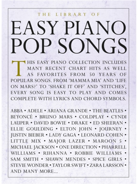 The Library of Easy Piano Pop Songs - Hal Leonard Corp