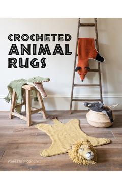 Coperta cărții 'Crocheted Animal Rugs - Vanessa Mooncie'