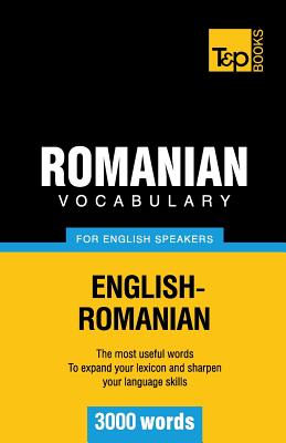 Coperta cărții 'Romanian vocabulary for English speakers - 3000 words - Andrey Taranov'