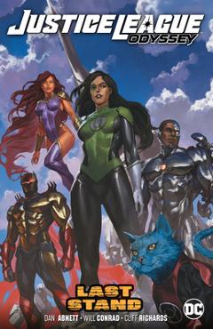 Coperta cărții 'Justice League Odyssey Vol. 4: Last Stand - Dan Abnett'