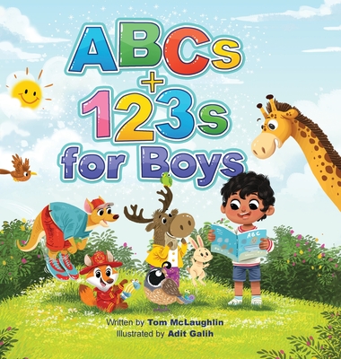 ABCs and 123s for Boys: A fun Alphabet book to get Boys Excited about Reading and Counting! Age 0-6. (Baby shower, toddler, pre-K, preschool, - Tom M. Mclaughlin