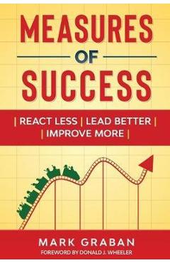 Coperta cărții 'Measures of Success: React Less, Lead Better, Improve More - Donald J. Wheeler'