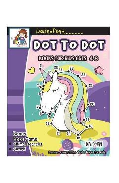 Poza produsului Dot to Dot Books for Kids Ages 4-8: Dot to Dot Books for Kids Ages 3-5, 1-25 Dot to Dots, Dot to Dots Numbers, Activity Book for Children, Fun Dot to - The Activity Book Studio