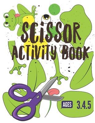 Scissor Activity Book: Cutting practice worksheets for pre k, ages 3.4.5, cut and glue activity book with 100 pages. - Pixa Education
