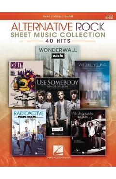 Coperta cărții 'Alternative Rock Sheet Music Collection - 2nd Edition: 40 Hits Arranged for Piano/Vocal/Guitar: 40 Hits - Hal Leonard'