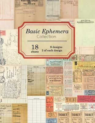 Basic Ephemera Collection: 18 sheets - 9 designs - 2 of each design - Ilopa Journals