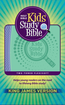 KJV Kids Study Bible Flex Purple and Green Imprintable (Genuine Leather) - Hendrickson Publishers