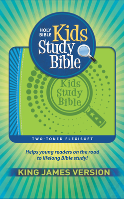 KJV Kids Study Bible Flex Green/Blue Imprintable (Genuine Leather) - Hendrickson Publishers