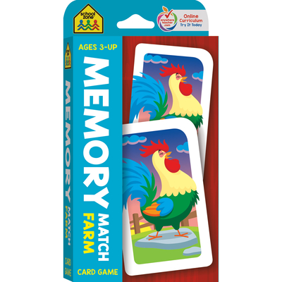 School Zone Memory Match Farm Card Game - School Zone