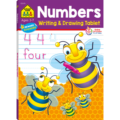 Numbers Writing & Drawing Tablet - Zone Staff School