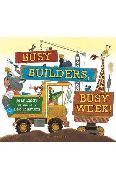 Coperta cărții 'Busy Builders, Busy Week! - Jean Reidy'