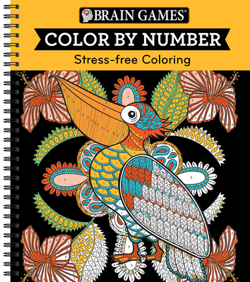 Brain Games - Color by Number: Stress-Free Coloring (Orange) - Publications International Ltd