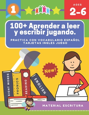 100+ Aprender a leer y escribir jugando. Practica con vocabulario espa�ol tarjetas ingles juego: Actividades para aprender los alfabeto montessori let - Material Escritura