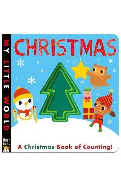 Coperta cărții 'Christmas: A Peek-Through Christmas Book of Counting - Harriet Evans'